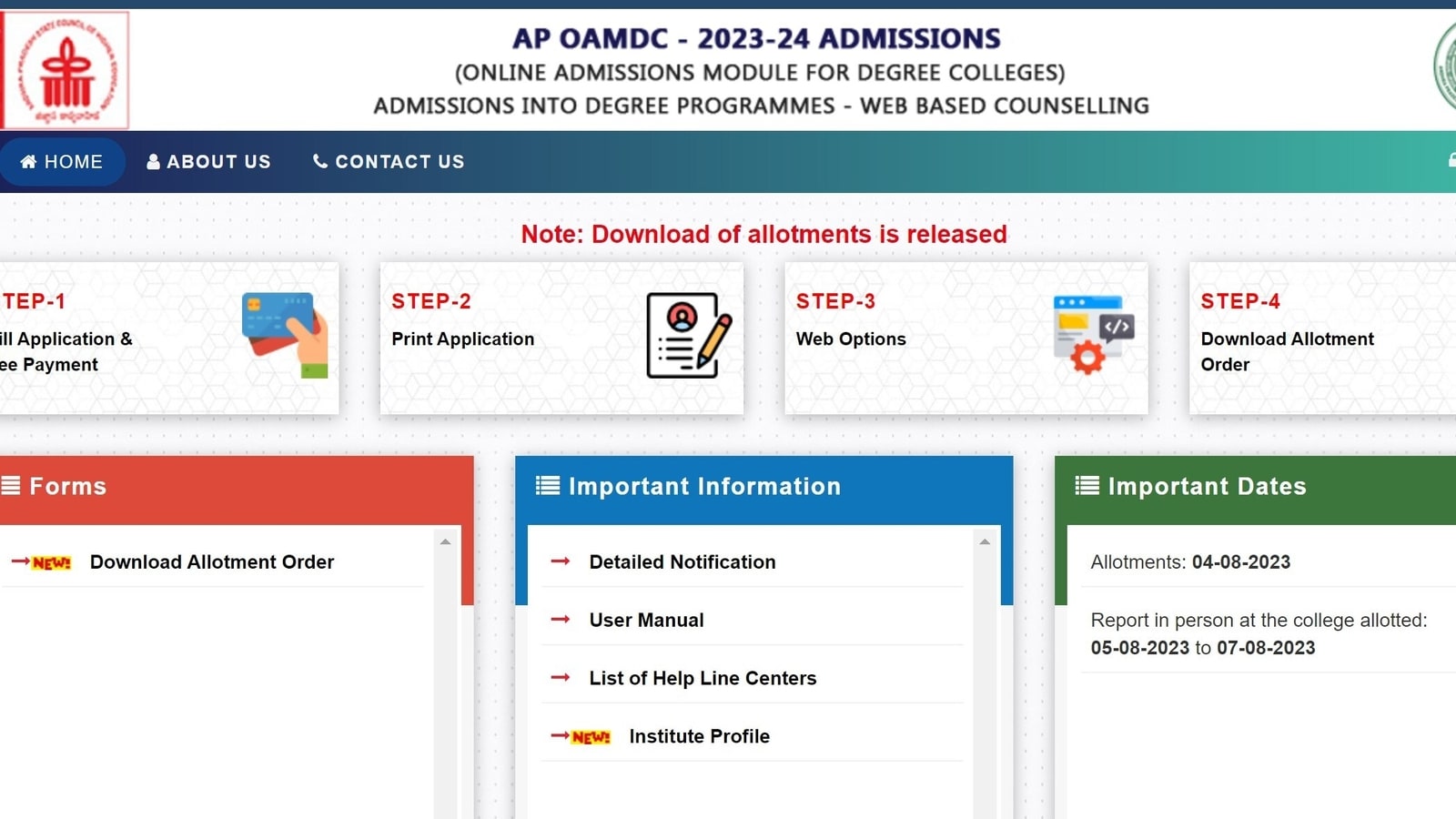 AP OAMDC 2023 seat allotment result released at cets.apsche.ap.gov.in, here's direct link to check