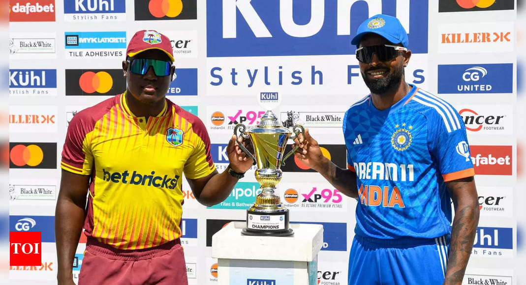 IND vs WI Live Cricket Score: India look to level series as tour enters USA leg  - The Times of India