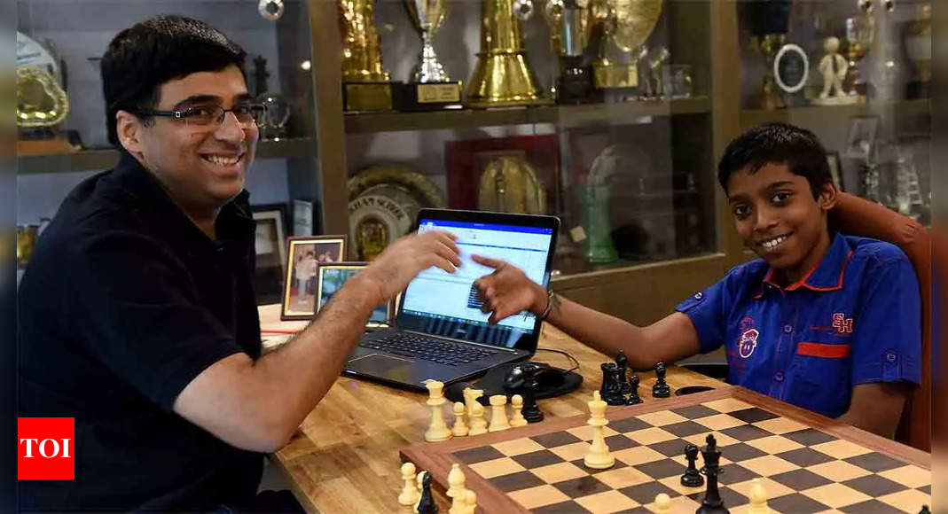 Imagine the joy if Praggnanandhaa wins when Chandrayaan lands on moon: Viswanathan Anand | Chess News - Times of India