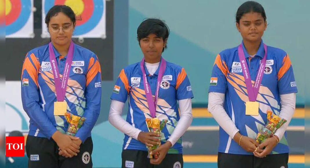 Indian women's compound team wins gold medal in World Archery Championships | More sports News - Times of India