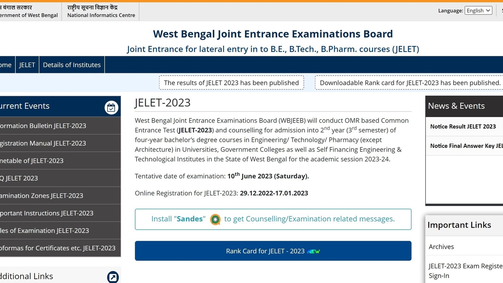 West Bengal JELET result 2023 declared at wbjeeb.nic.in, here's direct link
