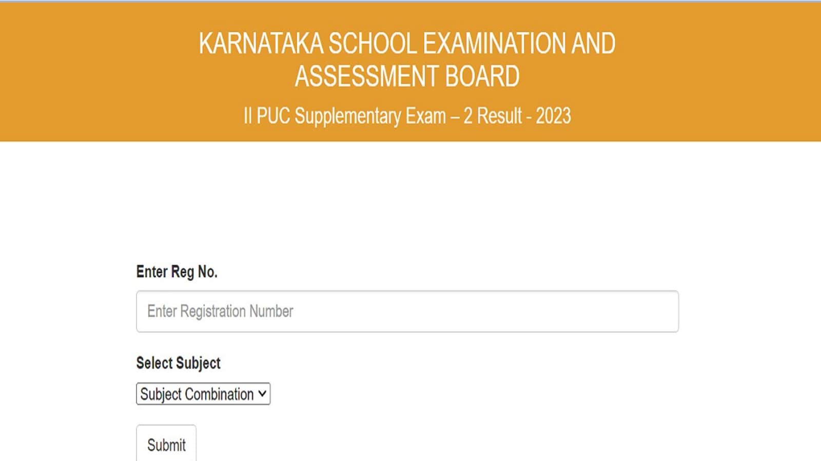 Karnataka PUC II Supply Result 2023 for Exam 2 out at karresults.nic.in, link here