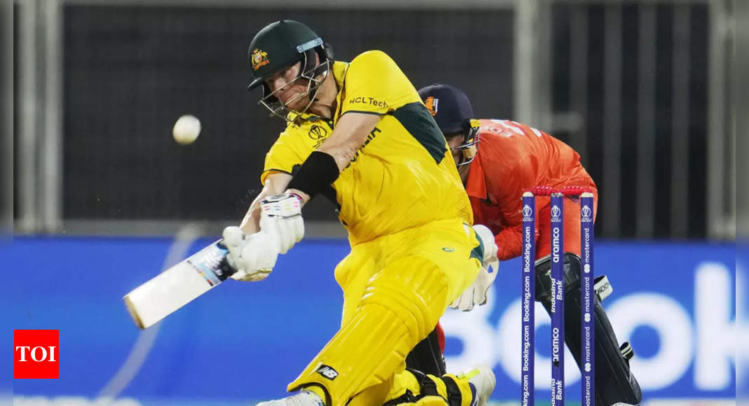 बारिश से प्रभावित विश्व कप अभ्यास मैच में ऑस्ट्रेलिया के स्टीव स्मिथ और मिशेल स्टार्क स्टार |  क्रिकेट समाचार - टाइम्स ऑफ इंडिया