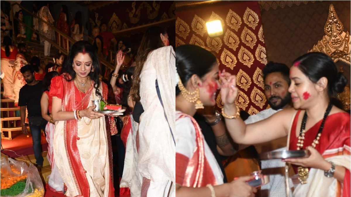 Rupali Ganguly, Sumona Chakravarti And Others Play Sindoor Khela On Last Day Of Durga Puja; See Photos - News18