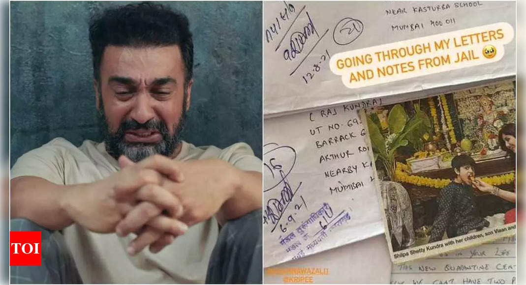 'यूटी 69': राज कुंद्रा ने जेल में मिले पत्रों, नोट्स की तस्वीरें साझा कीं |  हिंदी मूवी समाचार - टाइम्स ऑफ इंडिया