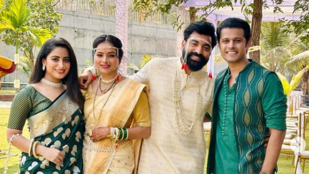 Photos: Ghum Hai Kisikey Pyaar Meiin's Ayesha Singh, Neil Bhatt At Co-Star Siddharth Bodke's Wedding - News18