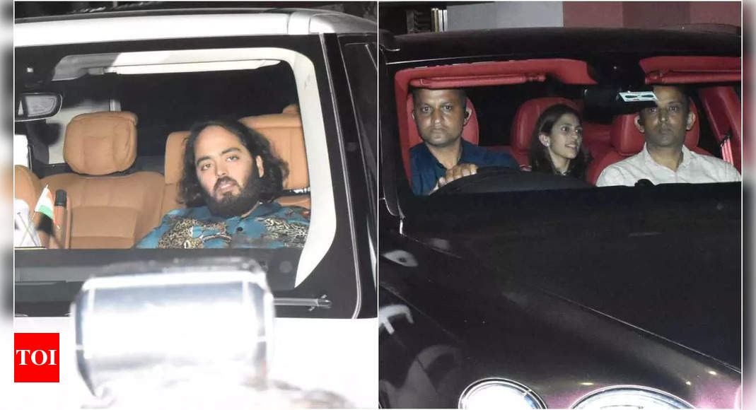 Isha Ambani, Shloka Mehta, Anant Ambani spotted at Janhvi Kapoor's residence after attending Diljit Dosanjh's concert | Hindi Movie News - Times of India