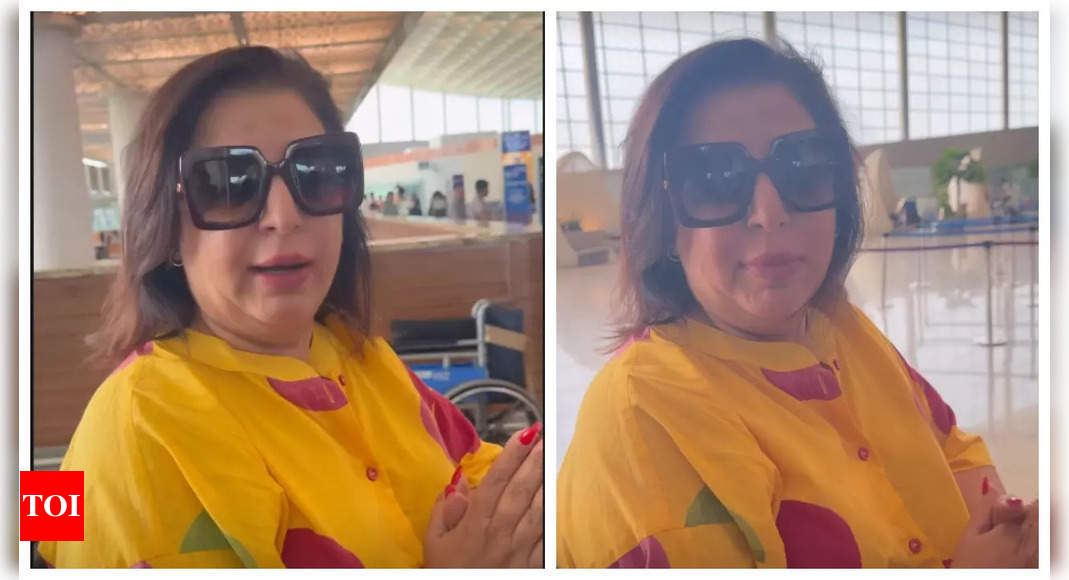 Farah Khan takes a hilarious dig at paid porter service at airport: 'Yeh buggy aa jayega jitna charge kar rahe ho' | - Times of India