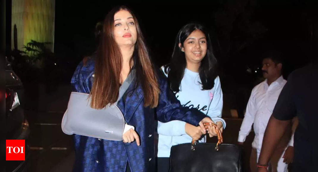 ऐश्वर्या राय बच्चन और बेटी आराध्या बच्चन कान्स 2024 के लिए रवाना होते हुए मुंबई एयरपोर्ट पर नजर आईं |  हिंदी मूवी समाचार - टाइम्स ऑफ इंडिया