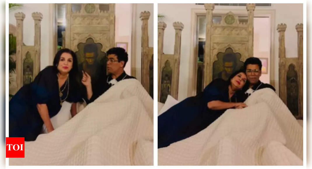फराह खान बर्थडे बॉय करण जौहर के साथ बिस्तर पर गईं; कहा 'मैं और कहीं नहीं रहना चाहती!' - देखें मजेदार वीडियो | - टाइम्स ऑफ इंडिया
