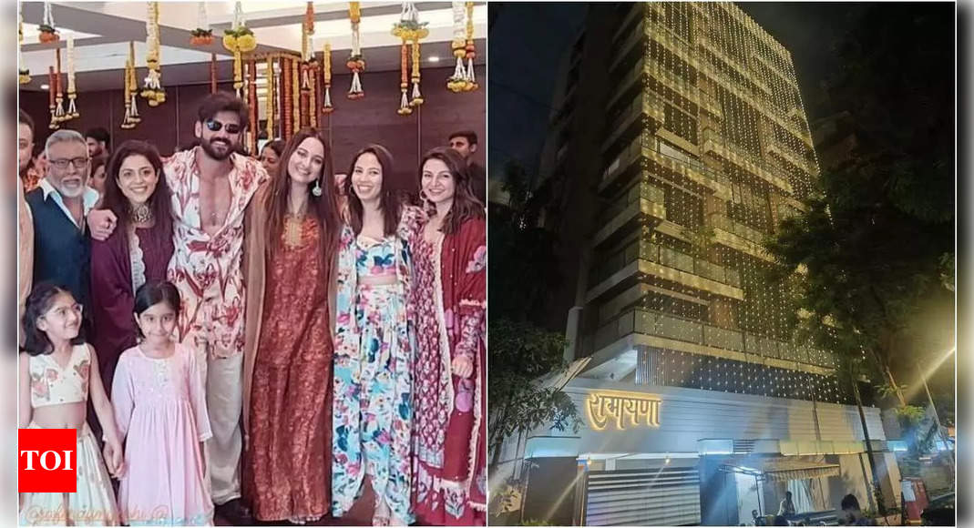सोनाक्षी सिन्हा और ज़हीर इकबाल की शादी के लिए शत्रुघ्न सिन्हा के घर रामायण को रोशन किया गया - टाइम्स ऑफ़ इंडिया