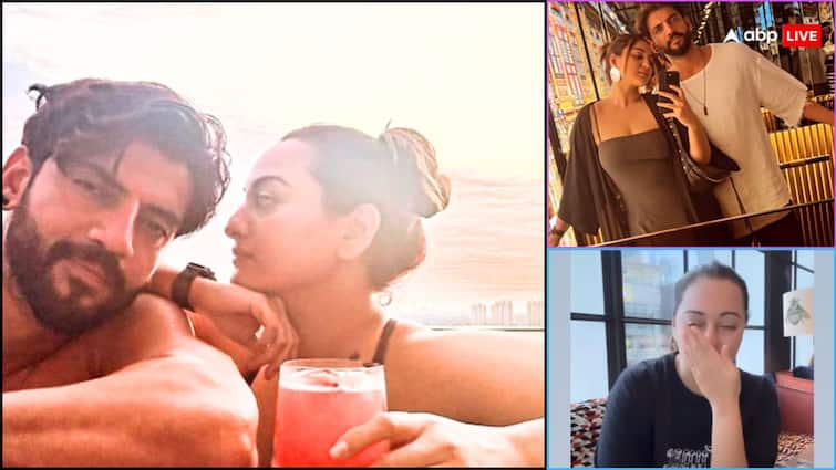 Sonakshi Sinha Zaheer Iqbal share their honeymoon romantic pics enjoying in Pool हनीमून पर पति जहीर संग होने वाली थी सोनाक्षी की लड़ाई, फिर हुआ कुछ ऐसा कि मुंह छिपाकर हंसने लगीं एक्ट्रेस